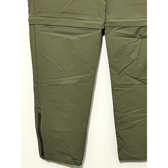 NWT Spyder Women's Green Activewear Convertible Pants Zip off Shorts Size Large - Picture 2 of 11